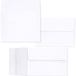 New‎ Juvale 100-Pack A7 Envelopes 5x7 Cards Invitation Square Flap White